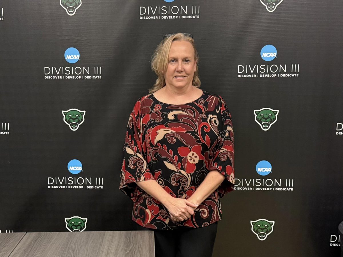 Lenore Walsh, athletic director at SUNY Old Westbury, in her office at the Clark Athletic Center on Mar. 23, 2026. PHOTO BY: KATHERINE CAMPBELL