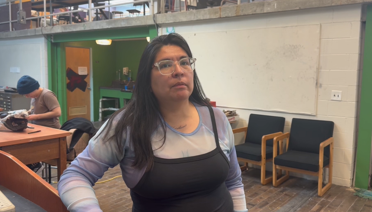 Screenshot from: Marcela Torres, assistant professor of visual arts, talks about the power of art. VIDEO BY: DYLAN DEMPSTER